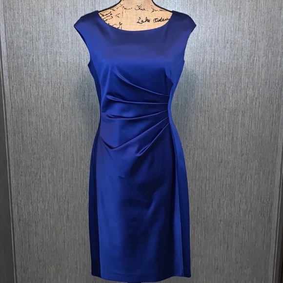 Lauren Ralph Lauren Dresses & Skirts - Lauren Ralph Lauren Blue Satin Dress! Holiday Party Cocktail Evening Formal!